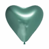 Hartjes Ballonnen Groen 30cm 6st