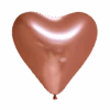 Hartjes Ballonnen Koper 30cm 6st