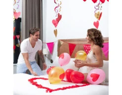 Hartjes Hangdecoratie 85cm 3st -Feestspullen Winkel hartjes hangdecoratie 85cm 3st 5