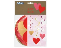 Hartjes Hangdecoratie 85cm 3st -Feestspullen Winkel hartjes hangdecoratie 85cm 3st 6