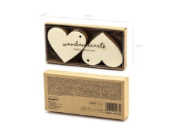 Hartjes Hangers Hout 6cm 10st -Feestspullen Winkel hartjes hangers hout 6cm 10st 5