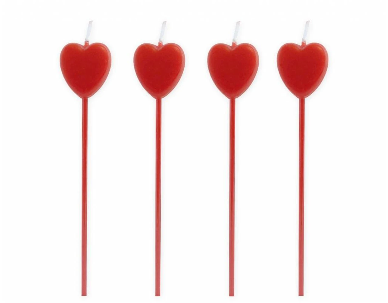 Hartjes Kaarsen 4st 1 Hartjes Kaarsen 4st