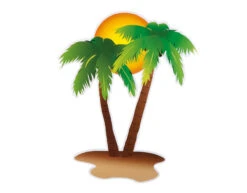 Hawaii Decoratie 35cm 4st -Feestspullen Winkel hawaii decoratie 35cm 4st 4