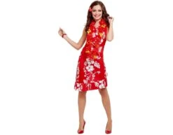 Hawaii Jurk Rood M -Feestspullen Winkel hawaii jurk rood m 3