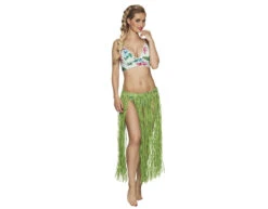 Hawaii Rok Lichtgroen Stro 80cm