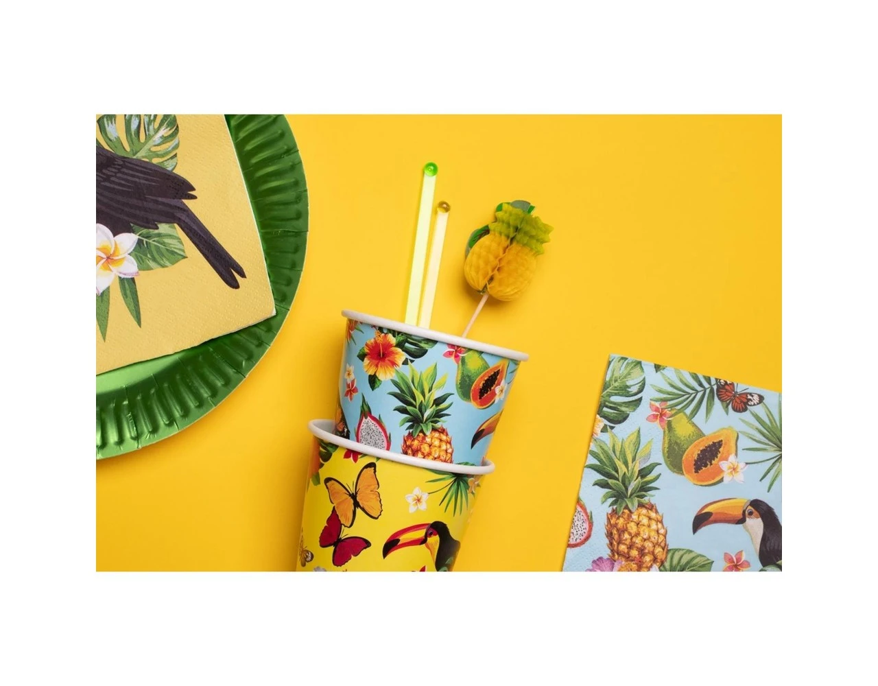 Hawaii Servetten Toekan 33cm 20st 3 Hawaii Servetten Toekan 33cm 20st - Afbeelding 3