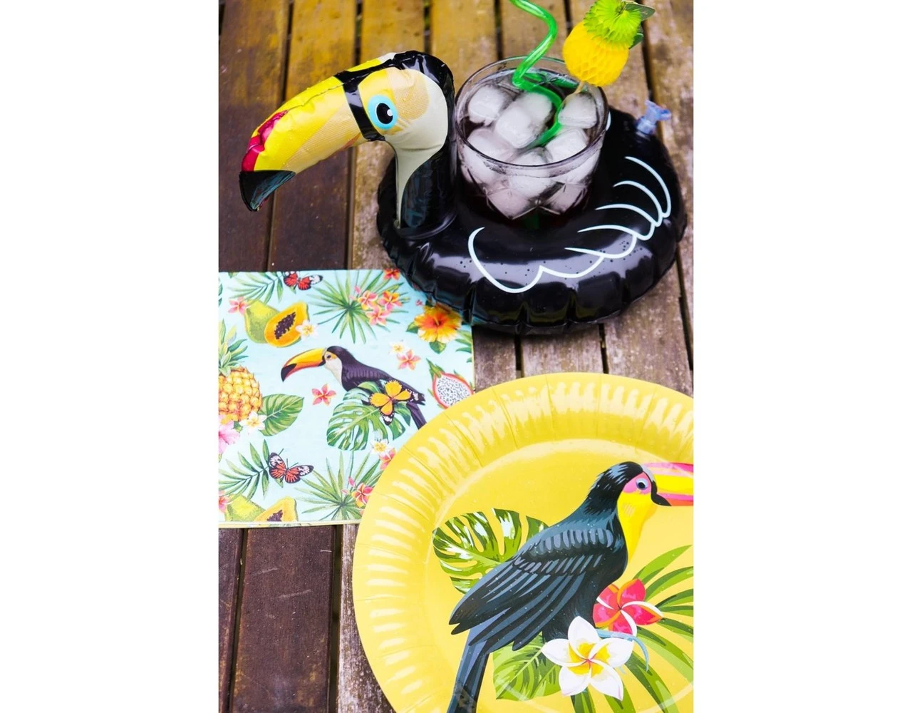 Hawaii Servetten Toekan 33cm 20st 4 Hawaii Servetten Toekan 33cm 20st - Afbeelding 4