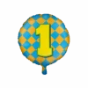 Helium Ballon 1 Jaar Gekleurd Leeg 46cm