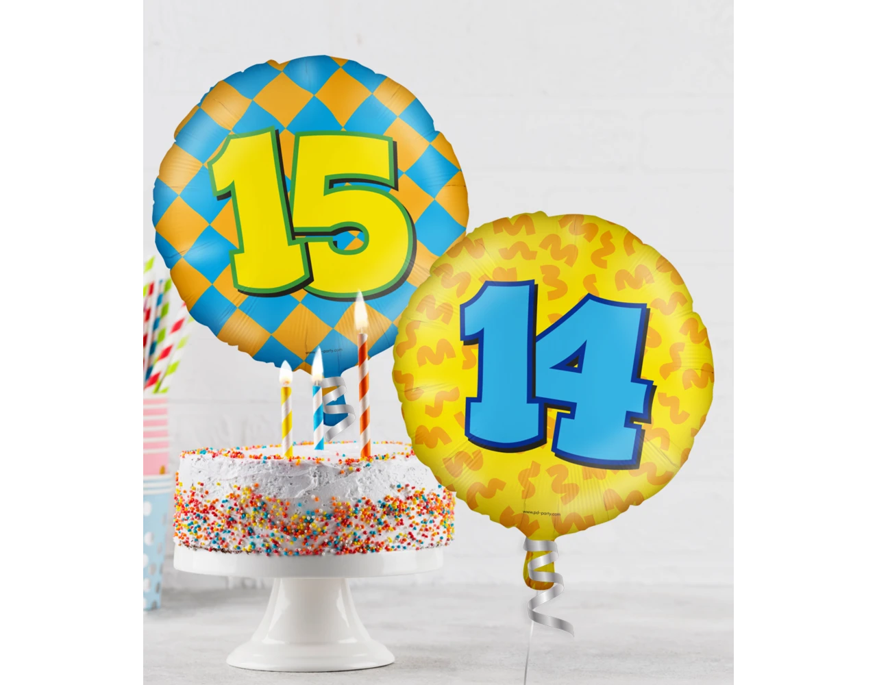 Helium Ballon 11 Jaar Gekleurd Leeg 46cm 2 Helium Ballon 11 Jaar Gekleurd Leeg 46cm - Afbeelding 2