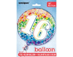 Feestspullen Winkel 47 Feestspullen Winkel -Feestspullen Winkel helium ballon 16 jaar sterren 45cm leeg 1