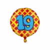 Helium Ballon 19 Jaar Gekleurd Leeg 46cm
