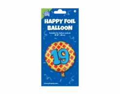 Helium Ballon 19 Jaar Gekleurd Leeg 46cm -Feestspullen Winkel helium ballon 19 jaar gekleurd leeg 46cm 2