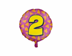 Helium Ballon 2 Jaar Gekleurd Leeg 46cm