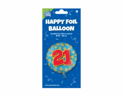 Helium Ballon 21 Jaar Gekleurd Leeg 46cm -Feestspullen Winkel helium ballon 21 jaar gekleurd leeg 46cm 2
