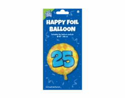 Helium Ballon 25 Jaar Gekleurd Leeg 46cm -Feestspullen Winkel helium ballon 25 jaar gekleurd leeg 46cm 2