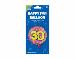 Helium Ballon 30 Jaar Gekleurd Leeg 46cm -Feestspullen Winkel helium ballon 30 jaar gekleurd leeg 46cm 2