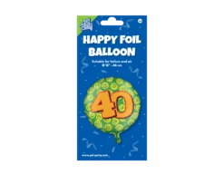 Helium Ballon 40 Jaar Gekleurd Leeg 46cm -Feestspullen Winkel helium ballon 40 jaar gekleurd leeg 46cm 2