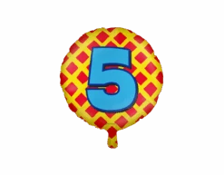 Helium Ballon 5 Jaar Gekleurd Leeg 46cm
