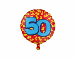 Helium Ballon 50 Jaar Gekleurd Leeg 46cm