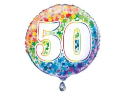 Helium Ballon 50 Jaar Sterren Leeg