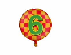 Helium Ballon 6 Jaar Gekleurd Leeg 46cm