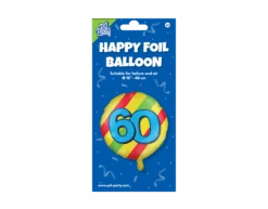 Helium Ballon 60 Jaar Gekleurd Leeg 46cm 5 Helium Ballon 60 Jaar Gekleurd Leeg 46cm -Feestspullen Winkel helium ballon 60 jaar gekleurd leeg 46cm 2