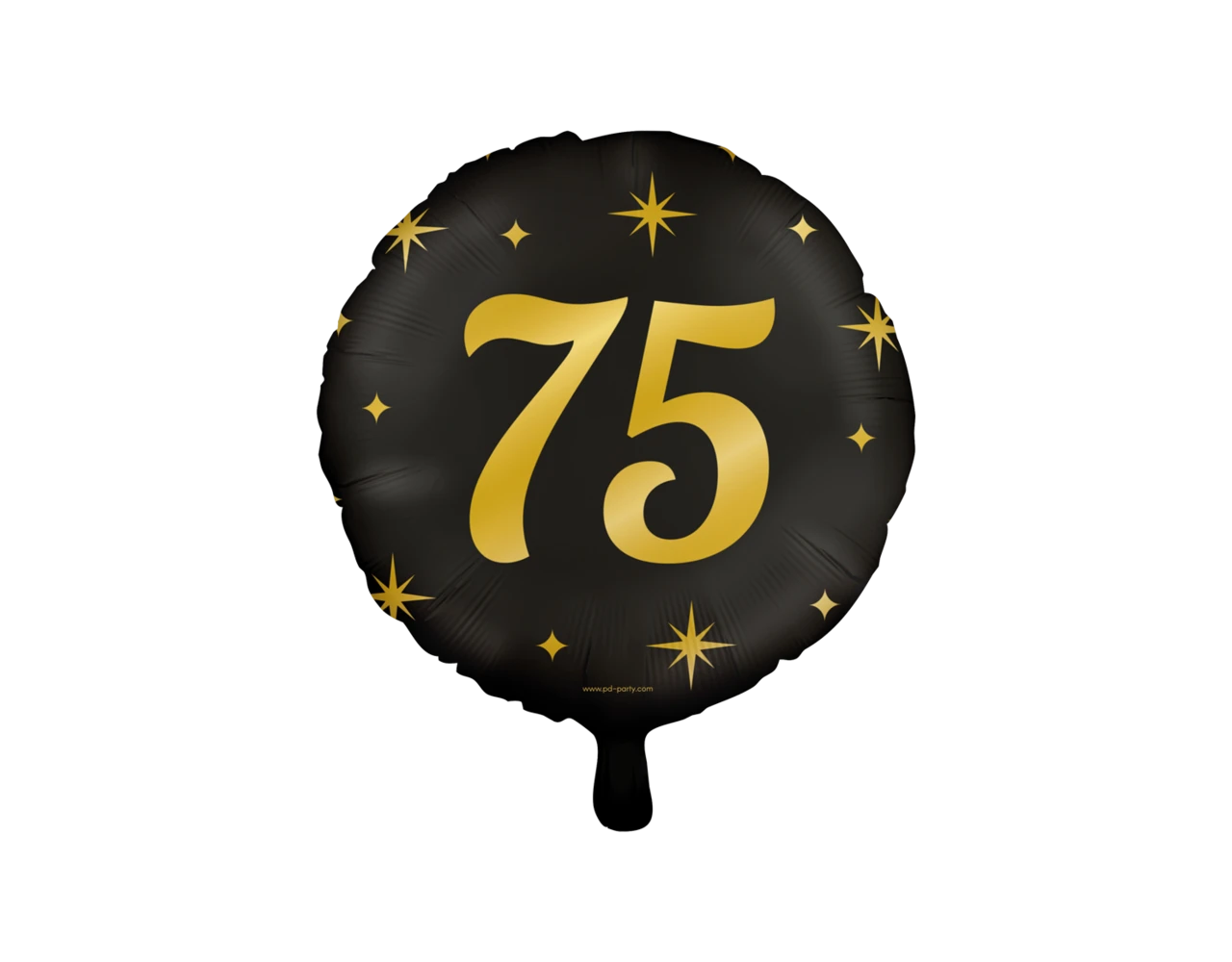 Helium Ballon 75 Jaar Leeg 30cm 1 Helium Ballon 75 Jaar Leeg 30cm