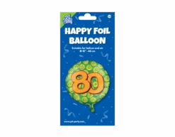 Helium Ballon 80 Jaar Gekleurd Leeg 46cm -Feestspullen Winkel helium ballon 80 jaar gekleurd leeg 46cm 2
