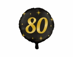 Helium Ballon 80 Jaar Leeg 30cm