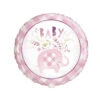 Helium Ballon Baby Olifant Roze 45cm Leeg