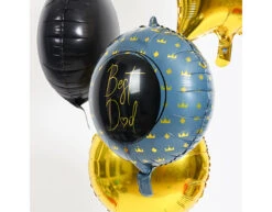 Helium Ballon Best Dad Blauw Leeg 45cm -Feestspullen Winkel helium ballon best dad blauw leeg 45cm 4