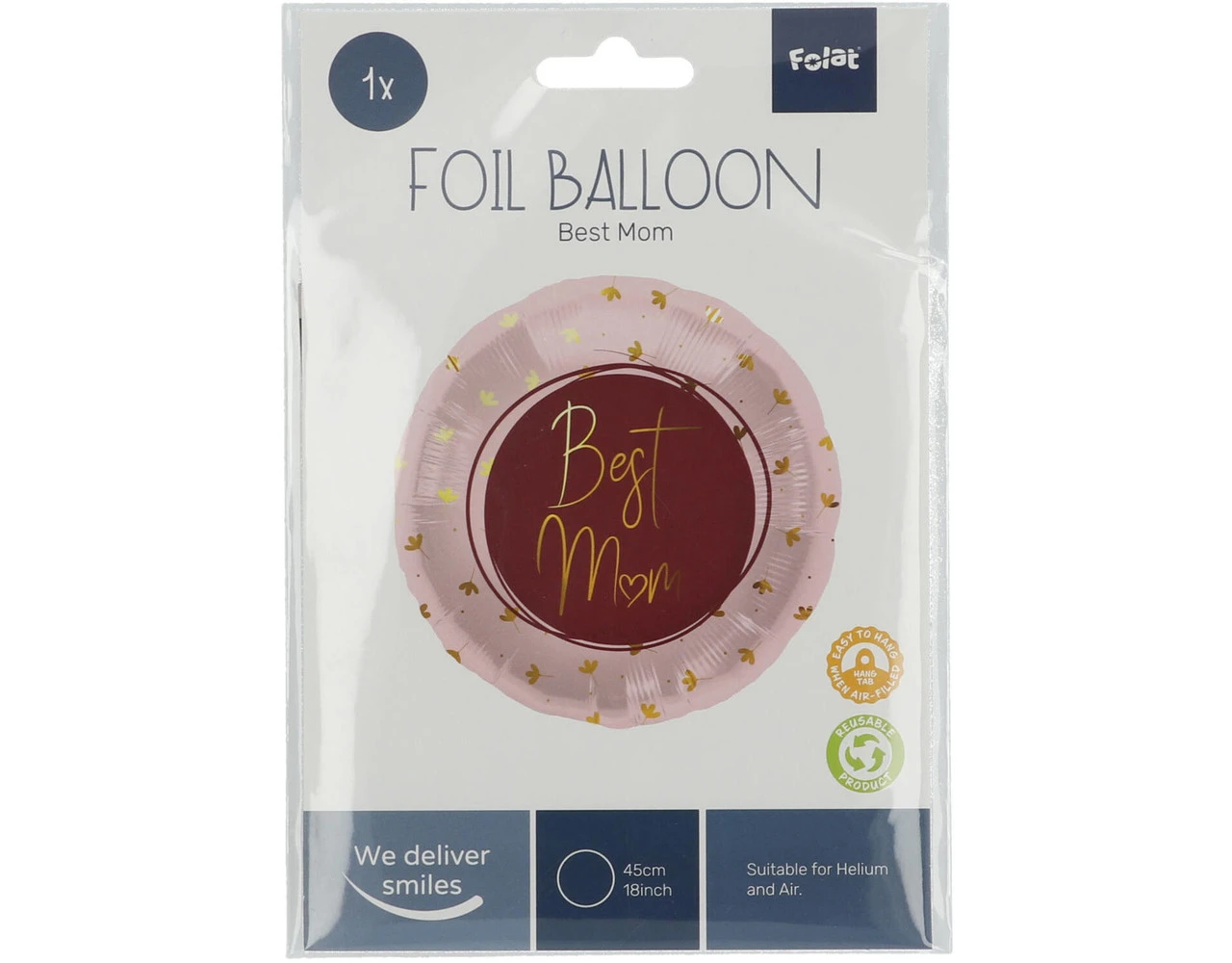 Helium Ballon Best Mum Roze Leeg 45cm 3 Helium Ballon Best Mum Roze Leeg 45cm - Afbeelding 3