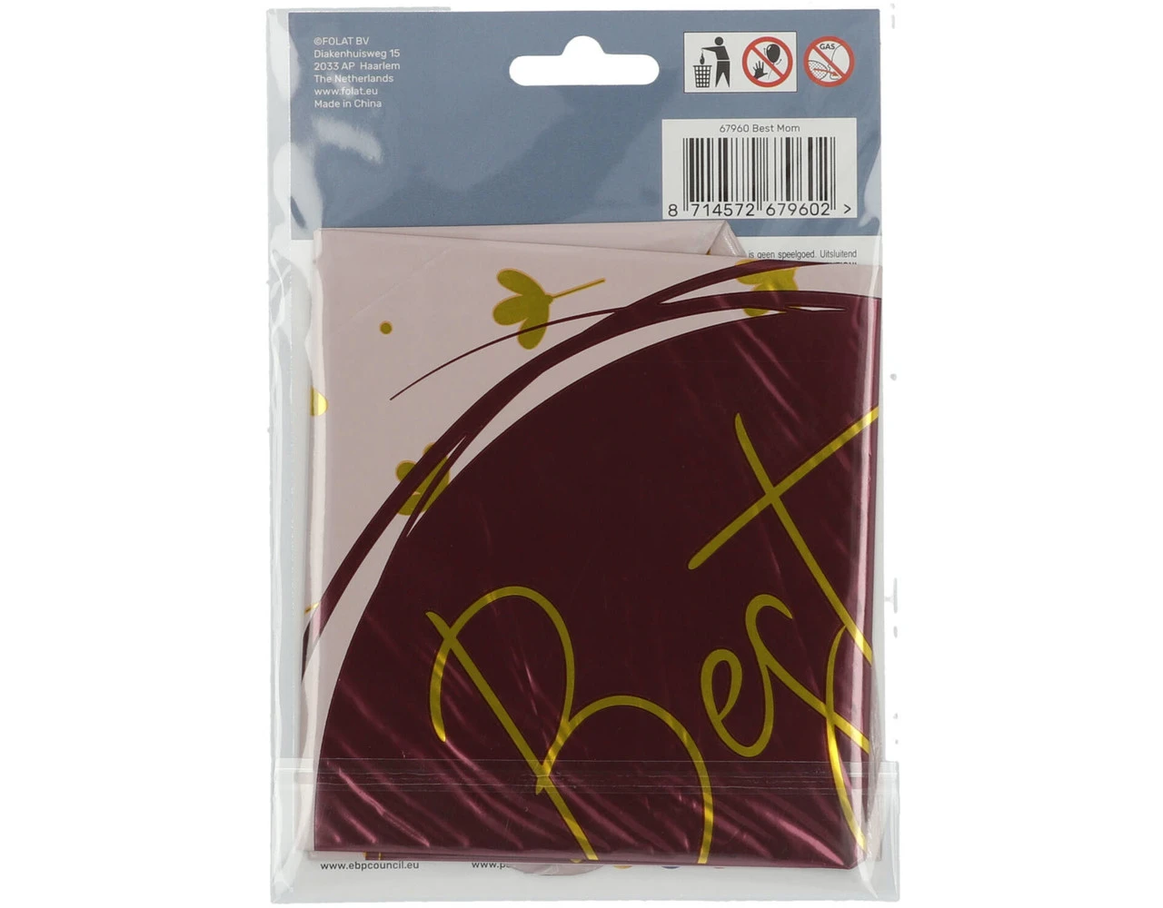 Helium Ballon Best Mum Roze Leeg 45cm 4 Helium Ballon Best Mum Roze Leeg 45cm - Afbeelding 4