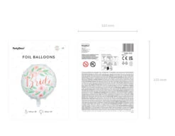 Helium Ballon Bride Bloemen Leeg 45cm -Feestspullen Winkel helium ballon bride bloemen leeg 45cm 2