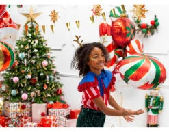 Helium Ballon Candy Groen Rood Leeg 35cm -Feestspullen Winkel helium ballon candy groen rood leeg 35cm 4