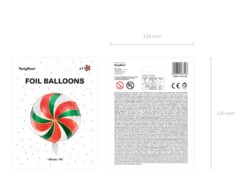 Helium Ballon Candy Groen Rood Leeg 35cm -Feestspullen Winkel helium ballon candy groen rood leeg 35cm 5