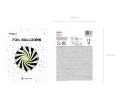 Helium Ballon Candy Zwart Leeg 35cm -Feestspullen Winkel helium ballon candy zwart leeg 35cm 2