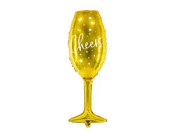 Helium Ballon Champagne Glas Leeg 80cm