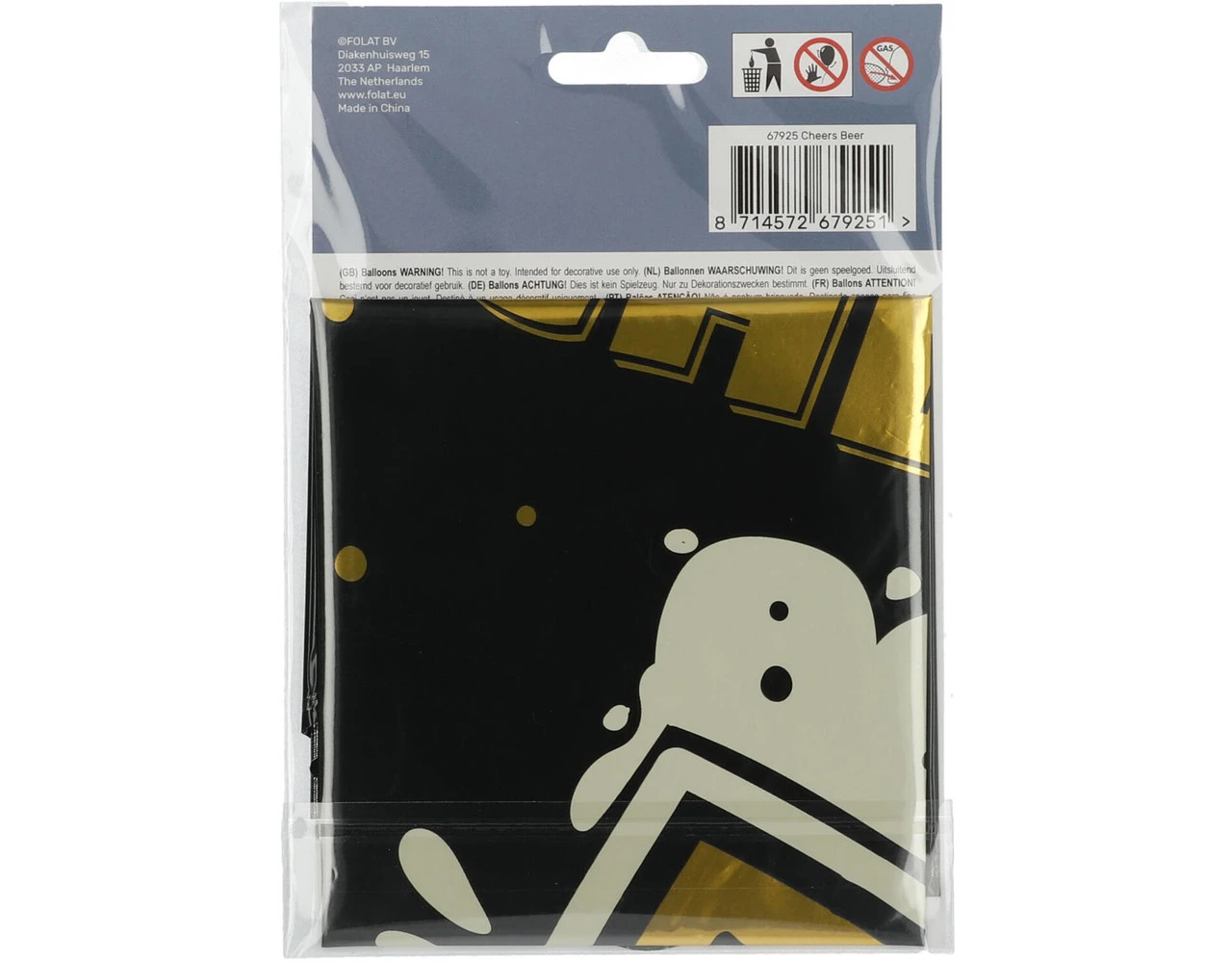 Helium Ballon Cheers Leeg 45cm 4 Helium Ballon Cheers Leeg 45cm - Afbeelding 4