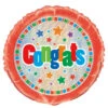 Helium Ballon Congrats 45cm Leeg