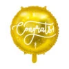 Helium Ballon Congrats Goud Leeg 35cm
