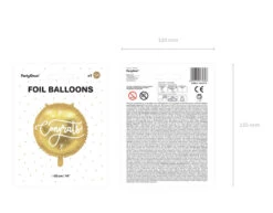 Helium Ballon Congrats Goud Leeg 35cm -Feestspullen Winkel helium ballon congrats goud leeg 35cm 2