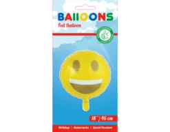 Feestspullen Winkel 43 Feestspullen Winkel -Feestspullen Winkel helium ballon emoji glimlach 45cm leeg 1