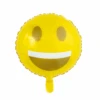 Helium Ballon Emoji Glimlach 45cm Leeg