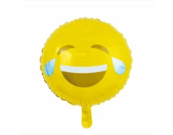 Helium Ballon Emoji Lach 45cm Leeg