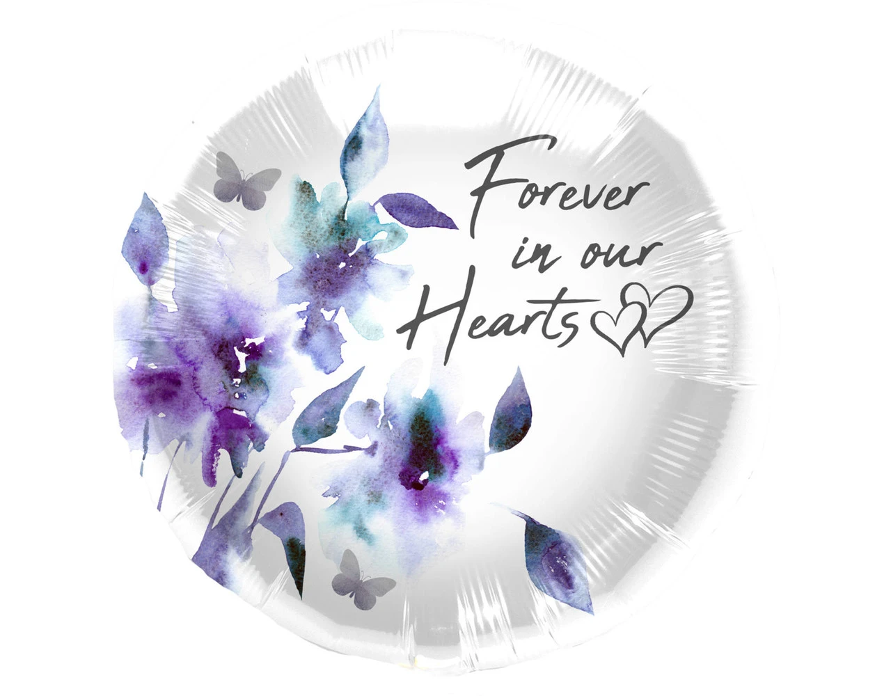 Helium Ballon Forever In Our Hearts Leeg 45cm 1 Helium Ballon Forever In Our Hearts Leeg 45cm