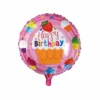 Helium Ballon Happy Birthday Cupcakes 45cm Leeg