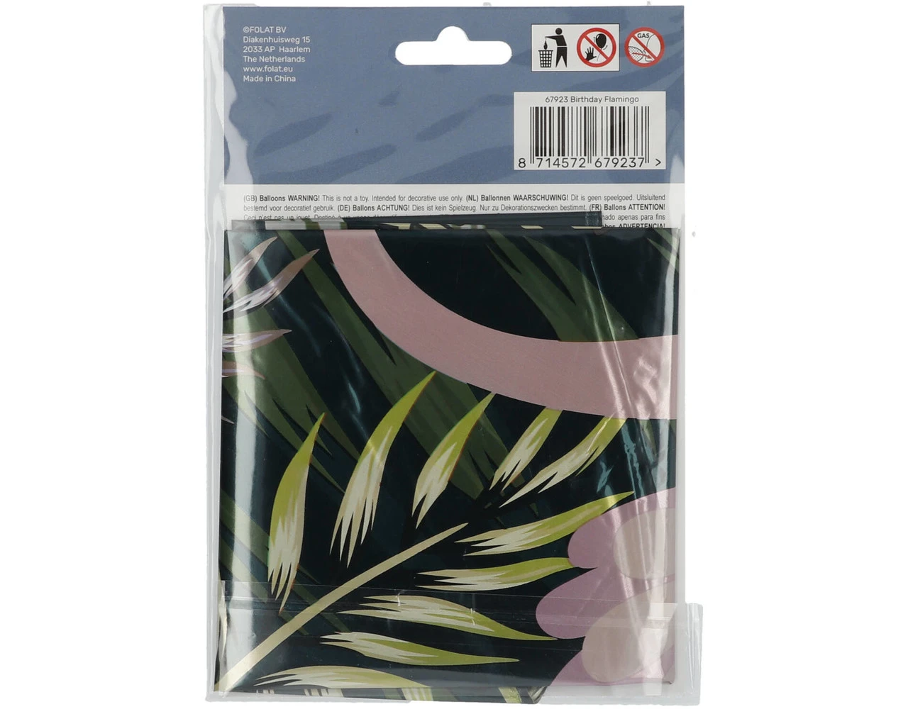 Helium Ballon Happy Birthday Flamingo Leeg 45cm 4 Helium Ballon Happy Birthday Flamingo Leeg 45cm - Afbeelding 4