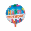 Helium Ballon Happy Birthday Kaarsjes Versiering 45cm Leeg