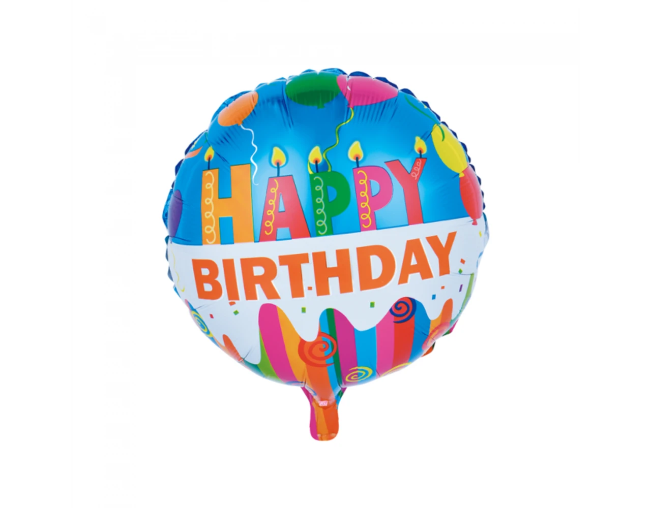 Helium Ballon Happy Birthday Kaarsjes Versiering 45cm Leeg 1 Helium Ballon Happy Birthday Kaarsjes Versiering 45cm Leeg